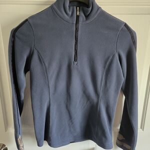 Bogner Women's Navy Quarter-Zip Fleece